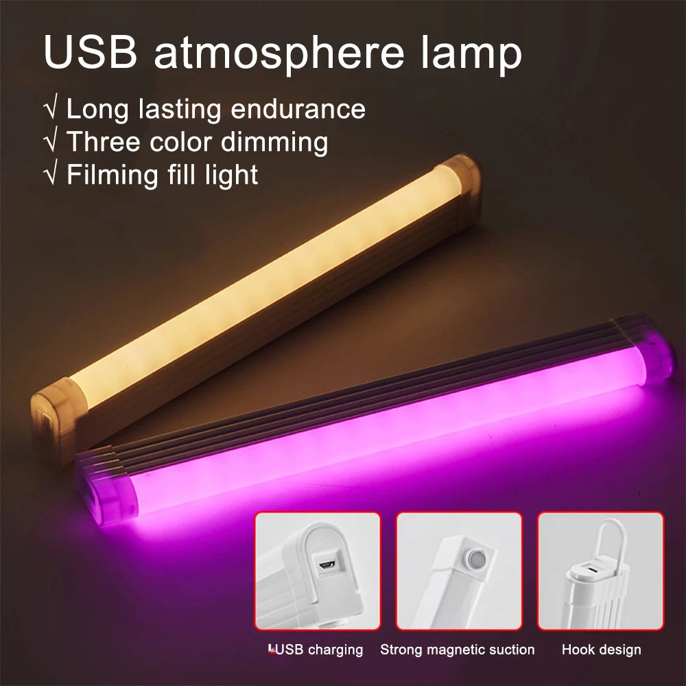 Đèn LED Chụp Ảnh RGB Đa Sắc Cầm Tay Gắn Nam Châm