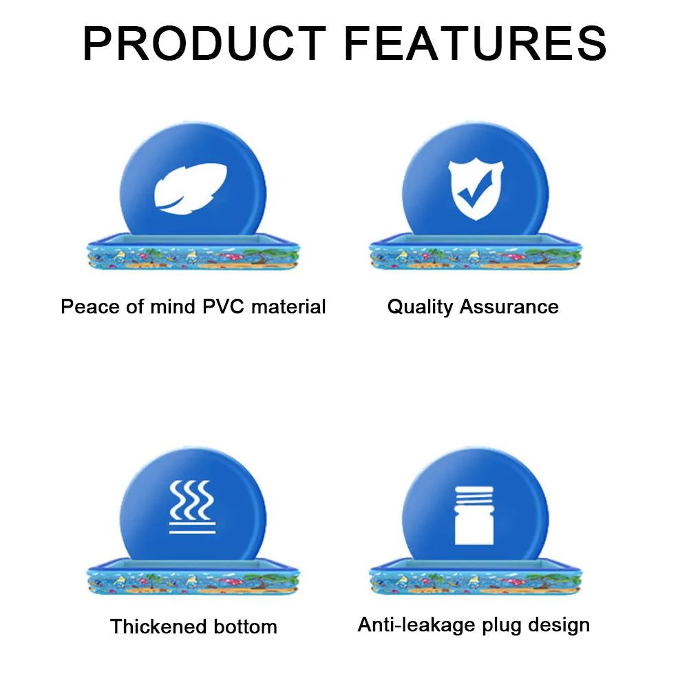 Bể bơi phao hoạt hình 111-120cm cho mùa hè