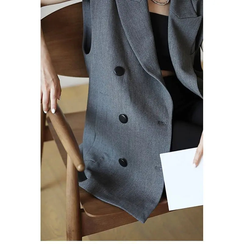 Women's Office Vest Fall 2025 Fashionable Straight-cut