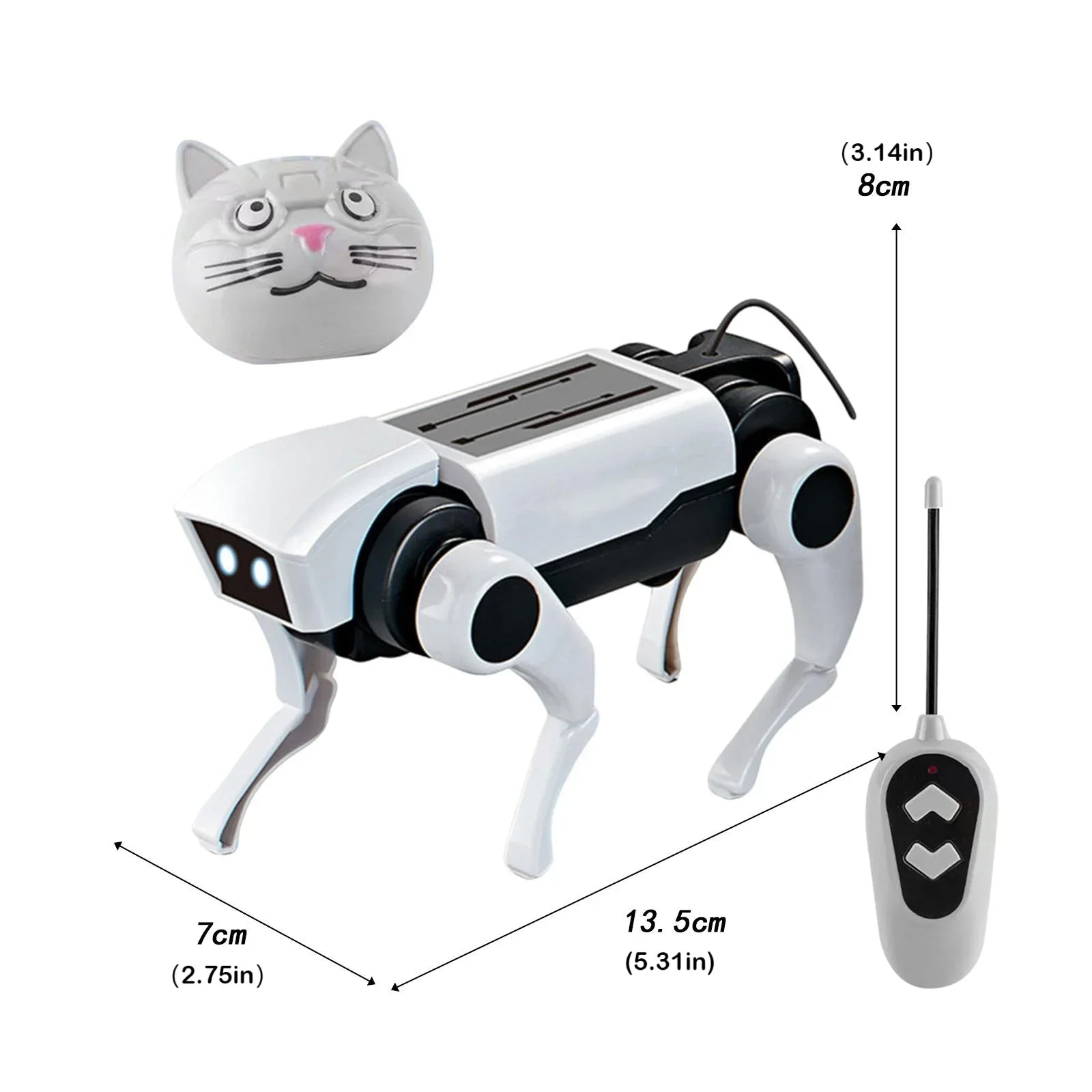 Rc Robot Children's Remote Control Mechanical Dog Toy Science Teaching Diy Assembling Model Electric Set Toys for Boys Kids Gift - Daisan Mart