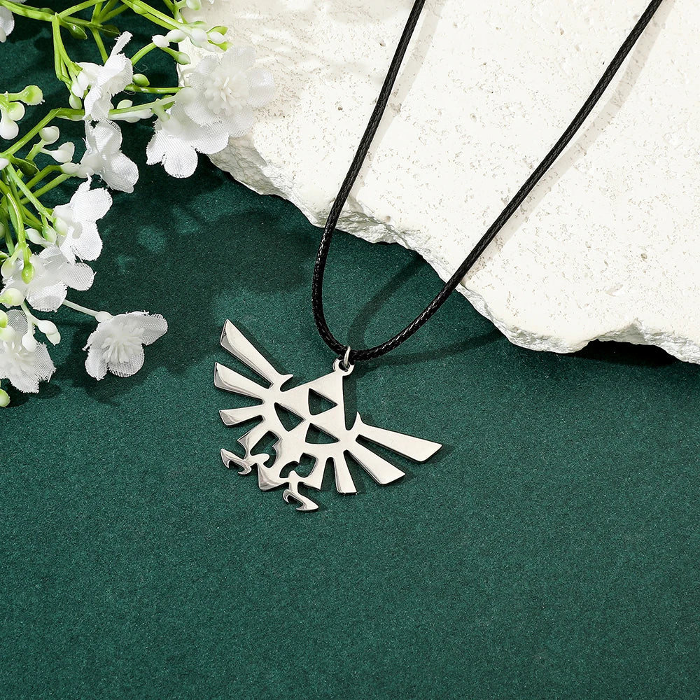 The Legend of Zelda Necklace classic fashion game pendant accessories rope chain stainless steel cool pendant Necklace