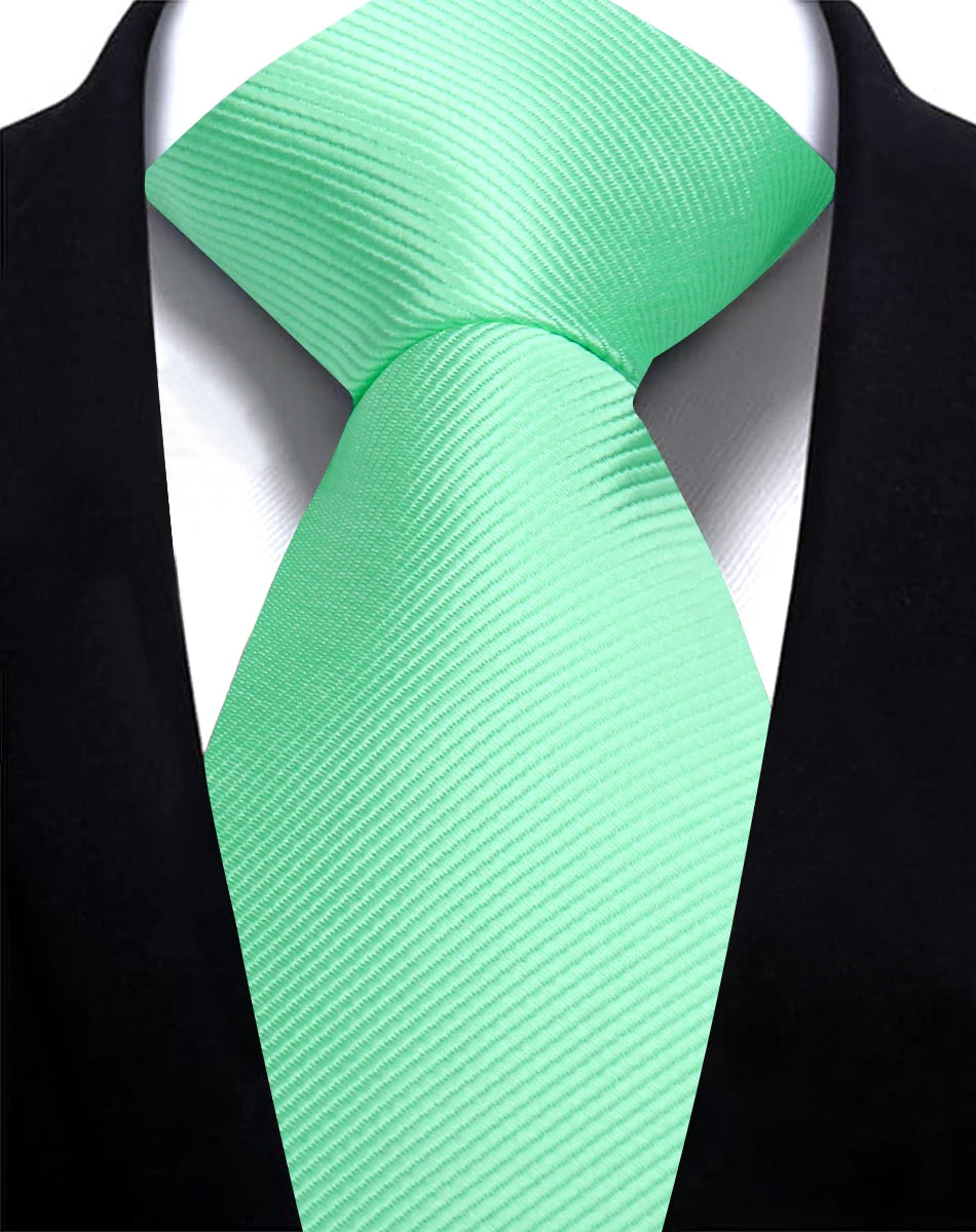 Cà vạt Nam 7.5cm Xanh Xám Thời Trang Dệt Kim