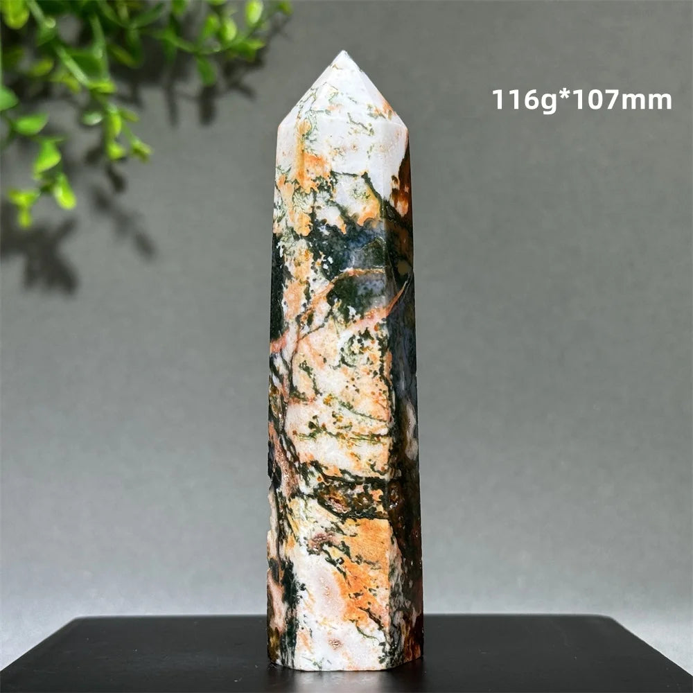 Đũa Thạch Anh Rêu Tự Nhiên - Thiền Định & Trang Trí Nhà