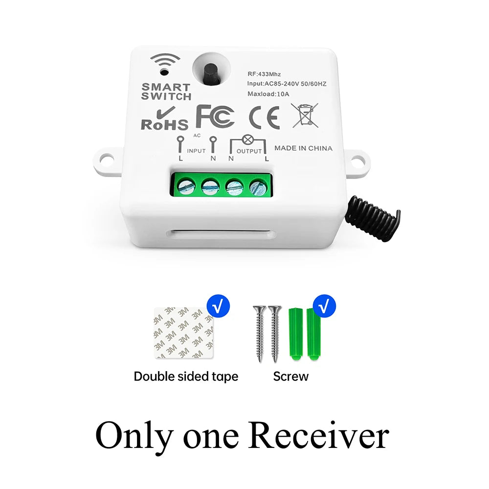 Smart Switch RF 4in1 Remote Control 433MHz