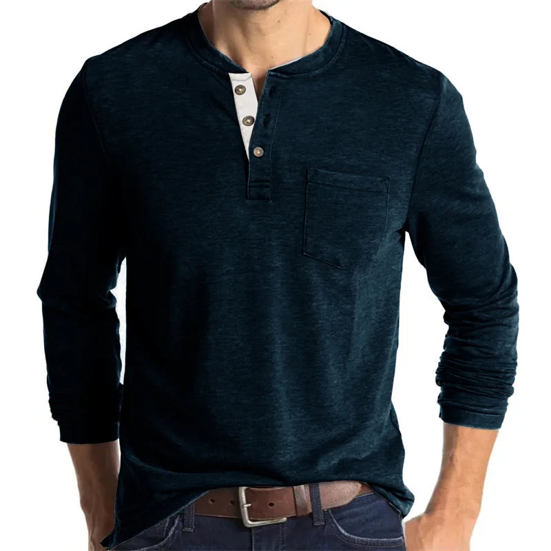 Men's Long Sleeve Sports T-Shirt Street Style