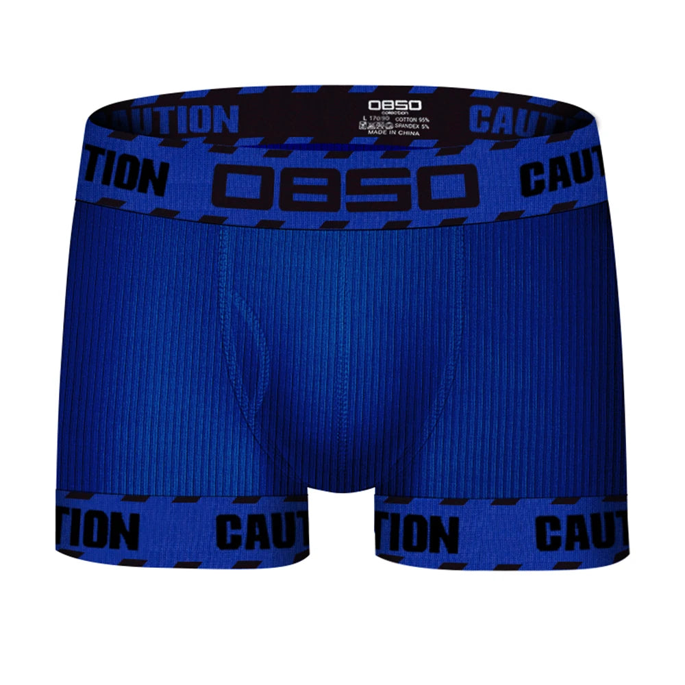 Men's Boxer Underwear Soft Cotton Sexy 3D Long