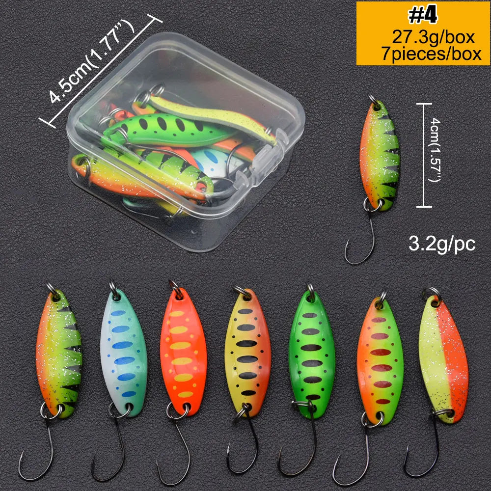 Mồi Câu Kim Loại JYJ Đa Kích Thước 3g-7g Lure Cá