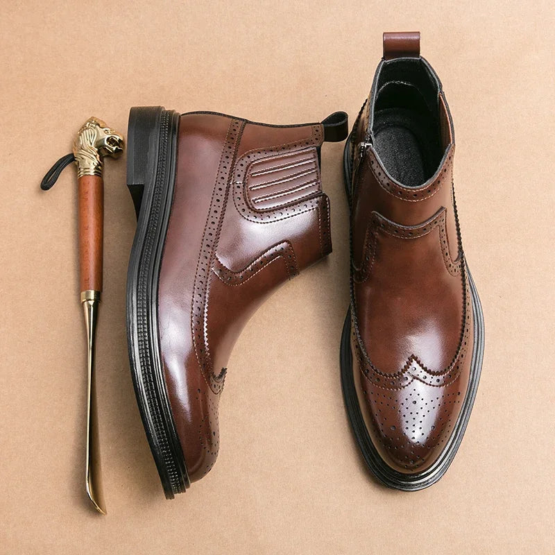 Giày Da Bò Cổ Thấp 2025 - Thời Trang & Êm Ái