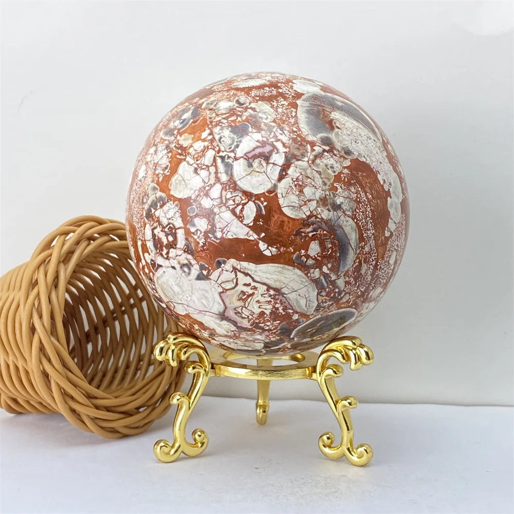 Lucky Natural Orange Quartz Ball Feng Shui