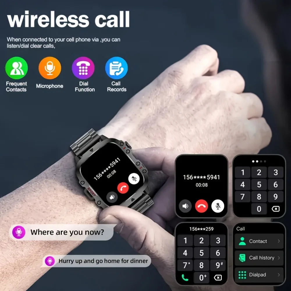 Đồng Hồ Thông Minh 2025 AMOLED Chống Nước Đa Năng