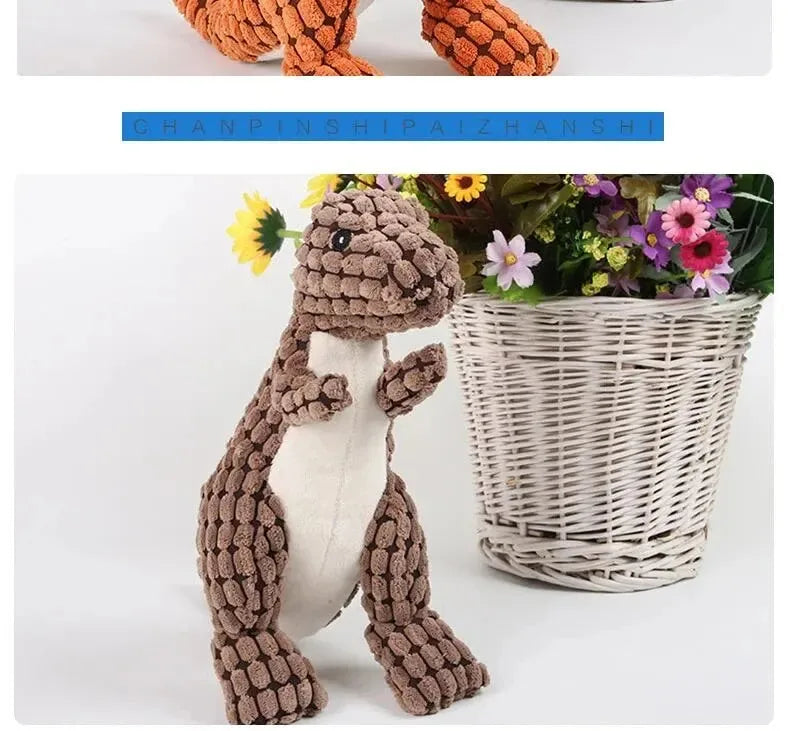 Đồ Chơi Gặm Nhấm Khủng Long Cho Chó Mèo Vui Nhộn