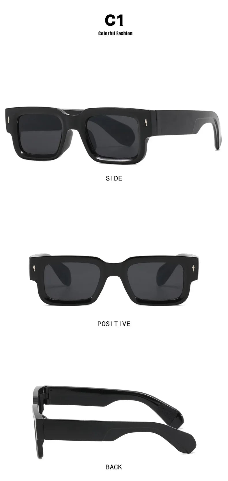 Arrow UV400 Luxury Unisex Classic Square Sunglasses