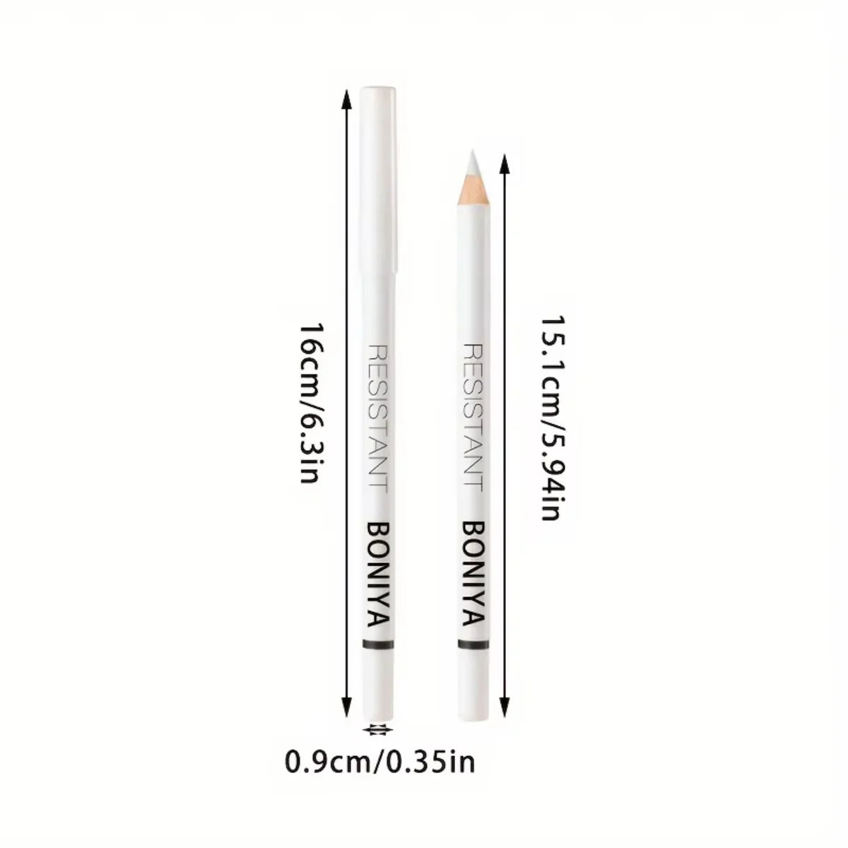 12-Piece White Eyeliner Waterproof Long Lasting Fashion