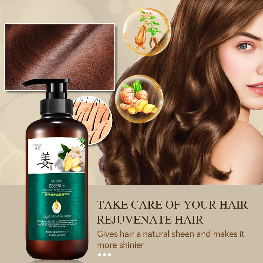 Natural Ginger Smooth Shampoo 500ml Protects Scalp