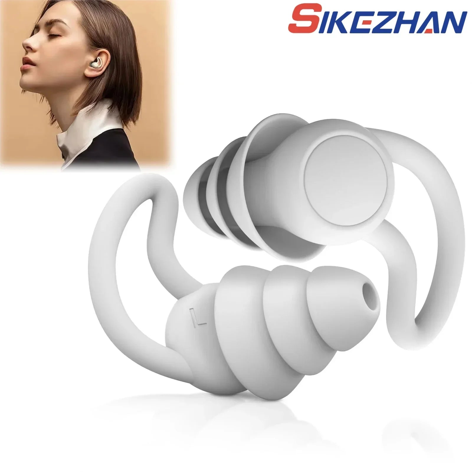 Nút Tai Chống Ồn 3 Lớp Silicone Mềm - Ngủ & Bơi