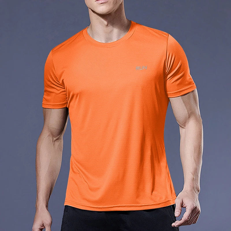 Men's Summer Quick Dry Loose Fit Sports T-Shirt 50 Characters