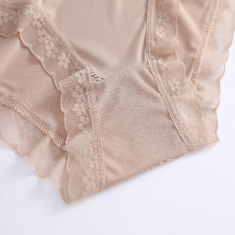 3 Pieces Women's Underwear, Thin, Cool, Sexy, Summer, Cold Silk