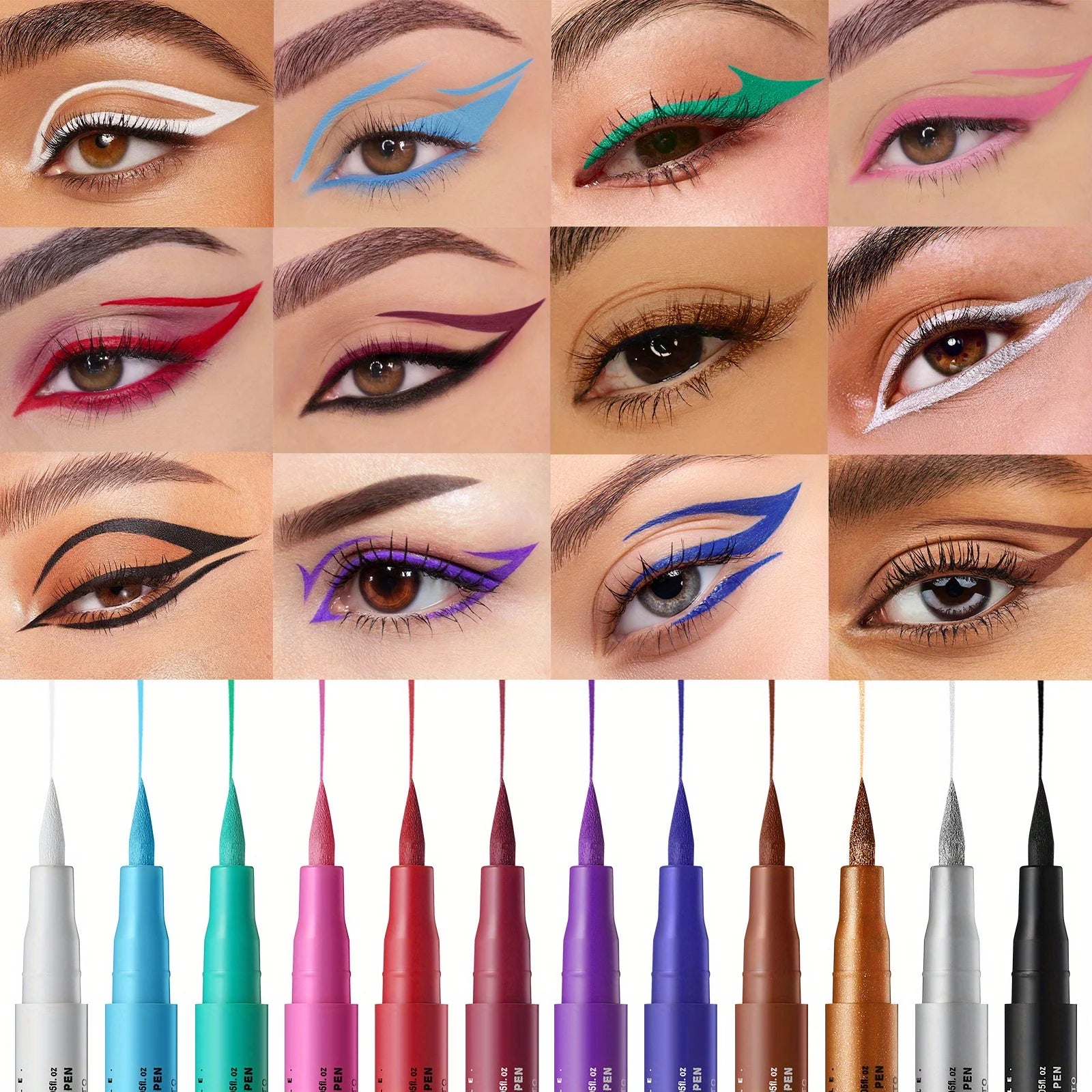 12 Color Super Long-lasting Waterproof Eyeliner