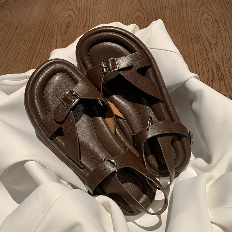 Women's Leather Flip-Flops 34-39: Comfortable &amp; Fashionable