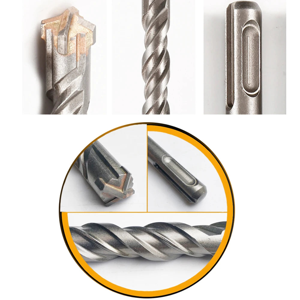 4/5/6/7/8/9pcs Cross Tip 160mm SDS Plus Drill Bit Set Electric Hammer Masonry Drill Bits for Masonry Concrete Rock Stone bits