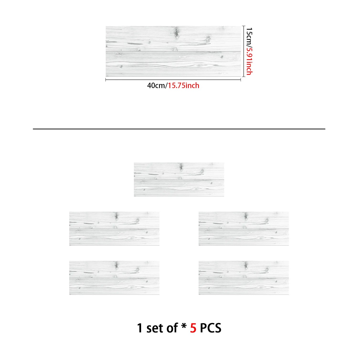 Classic White Wood Grain Floor Tiles Peel Stick Waterproof Home Kitchen Living Room Floor Renovation Self Adhesive Wallpaper