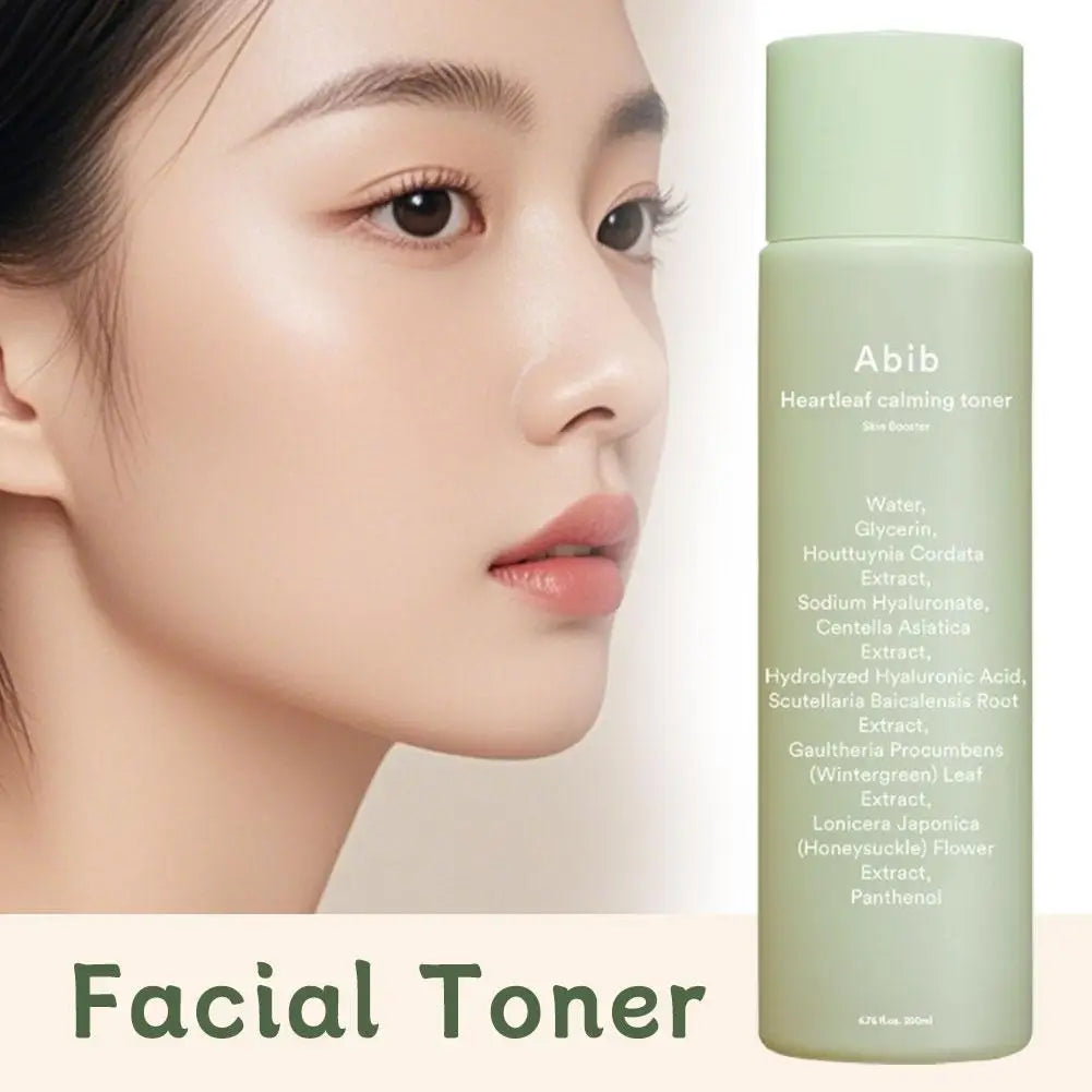 Korea Abib Houttuynia Cordata Toner Soothes Sensitive Skin Moisturizes Calms Nourishes Repairs Relieves Facial Redness Swelling