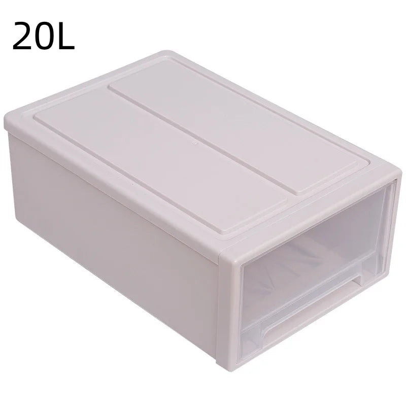 Multi Purpose Stackable Plastic Storage Drawers for Bedroom Closet Underwear Socks Organization