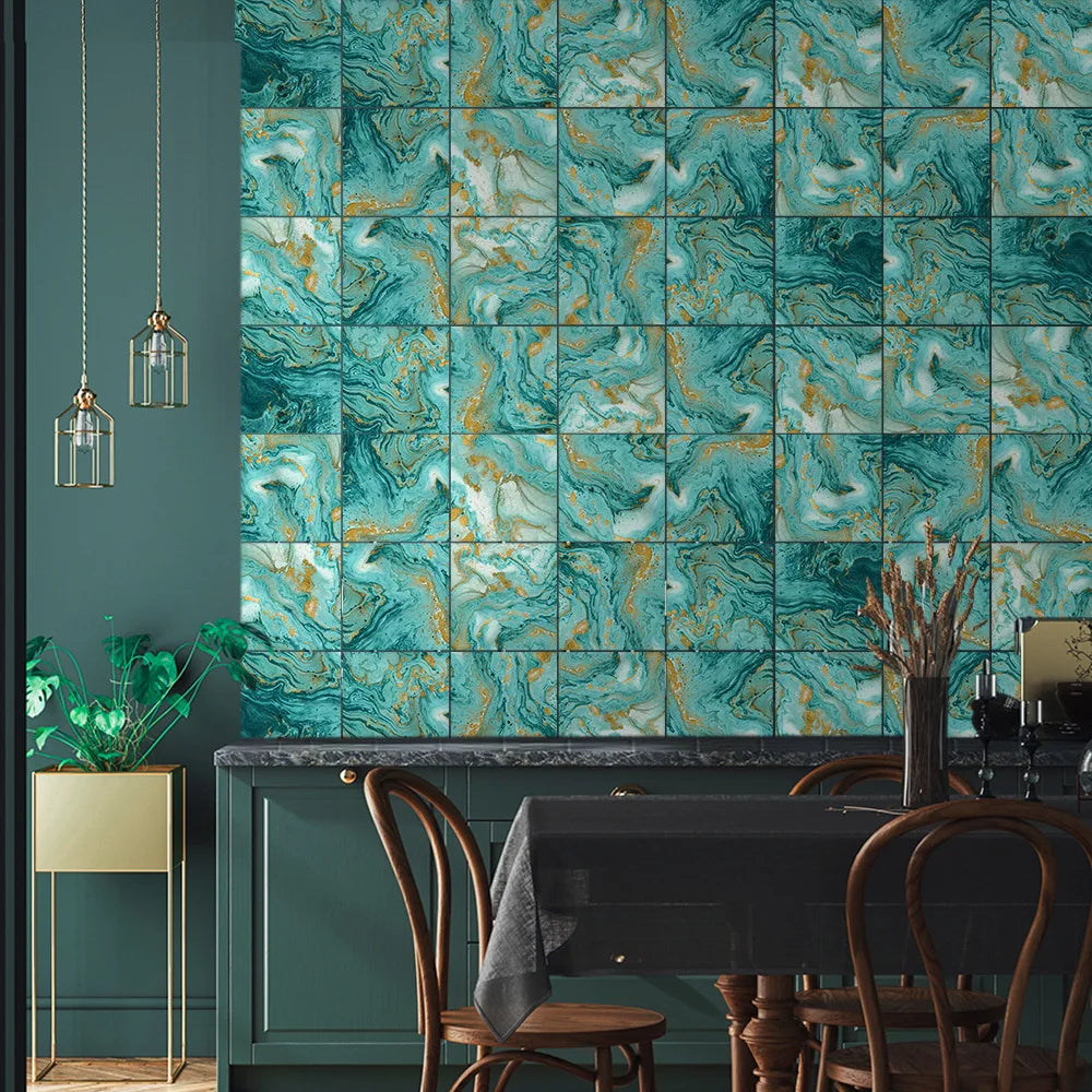 Waterproof Blue Wallpaper 20 Pieces