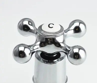 Bộ Tay Vặn Chữ Thập Đồng Cho Vòi Bếp & Nhà Tắm