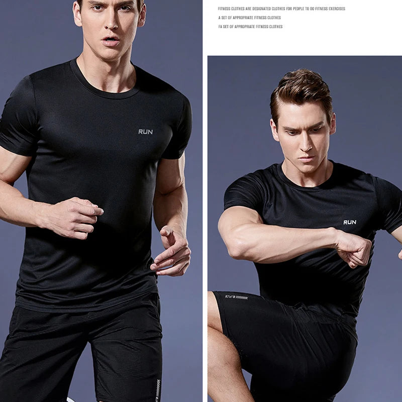 Men's Summer Quick Dry Bodybuilding Sports Shirt