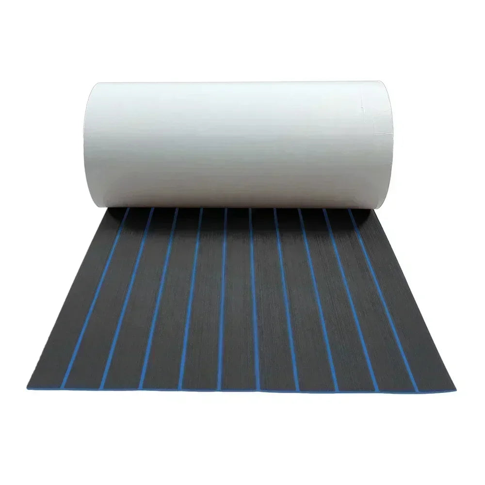 580x2400x5mm EVA Foam Faux Teak Boat Decking Mat Brown Deck Sheet Yacht Flooring Anti Skid Mat Self Adhesive Vehicle Pad - Daisan Mart