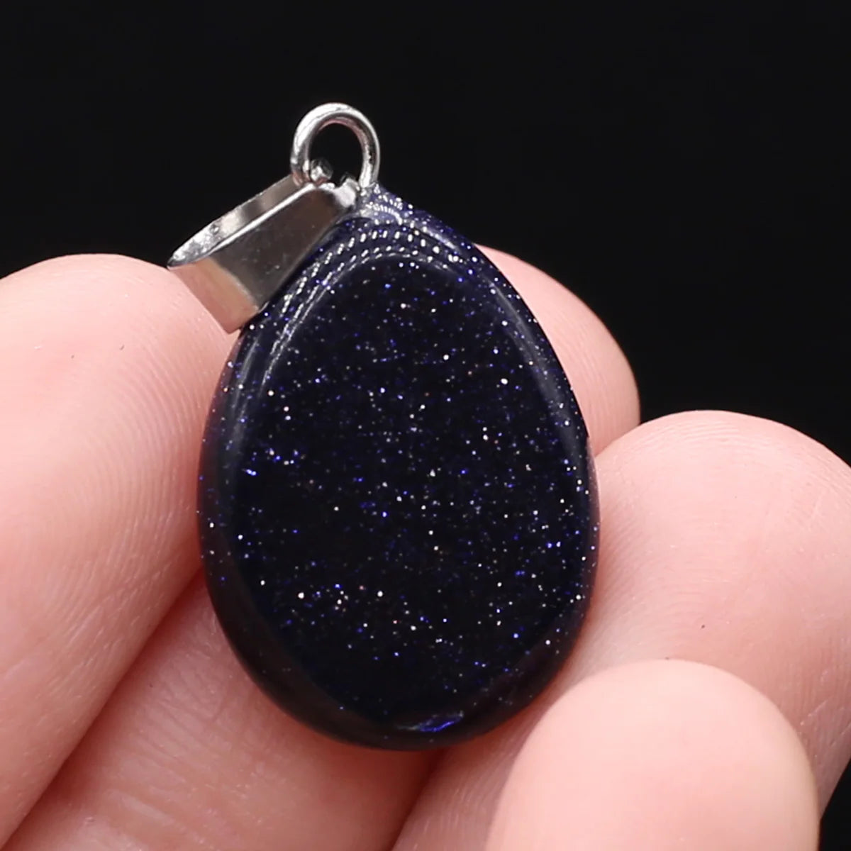 Unique Oval Natural Agate Pendant