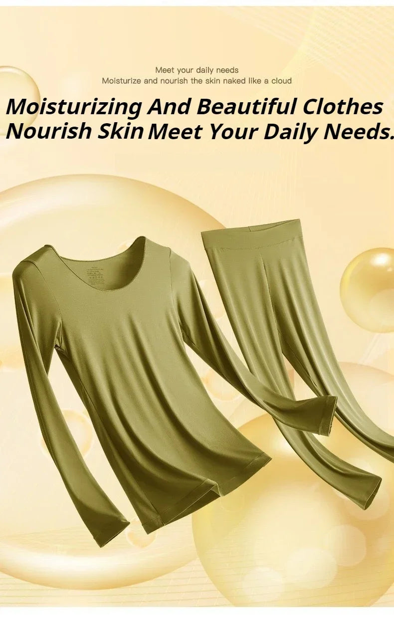 2025 Warm Moisturizing Ultra-Thin Women's Underwear Set
