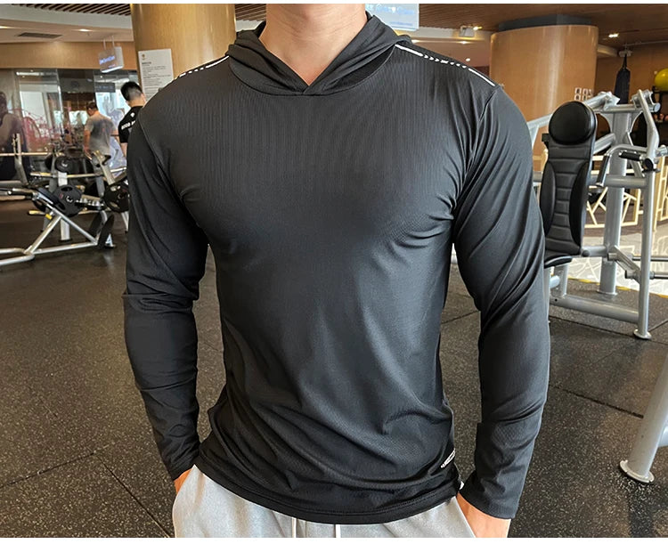 Men's Quick Dry Long Sleeve Sports T-Shirt