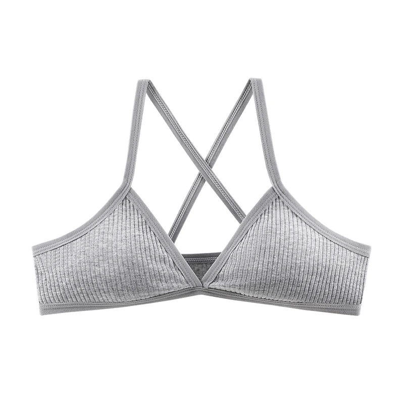 BANNIROU 1Pcs Wire Free Cotton Bra For Woman Thin Soft Female Bras Bralette Underwear Women's Lingerie