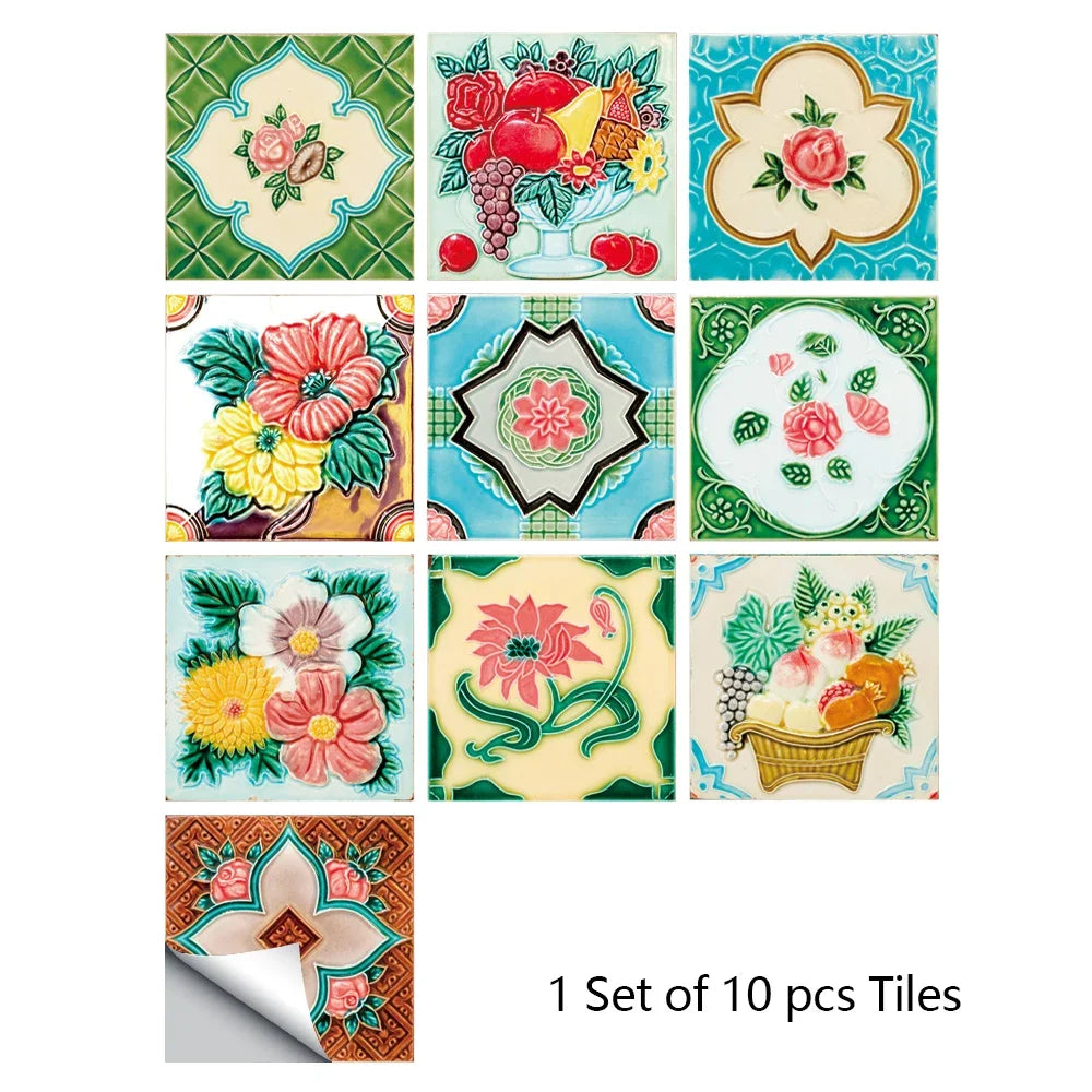 Bộ 10 Miếng Dán Tường Đá Marble Đen Trắng Xám Sang Trọng - Daisan Mart