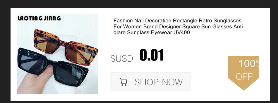Kính Mát Nữ Vuông Cổ Điển Chống Chói UV400 - Daisan Mart