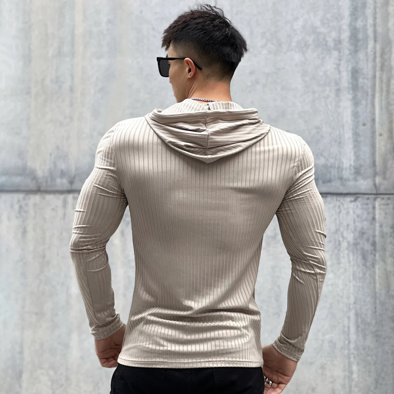 Men's Breathable Long Sleeve Gym Fitness Sports Shirt