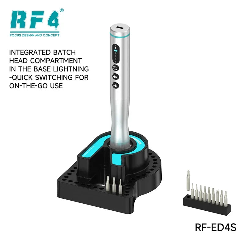 RF4 RF-ED4/RF-ED4S Electric Screwdriver Set with Four Torque Level Dual Rotary USB Rechargeable Hand Drill Repair Power Tool