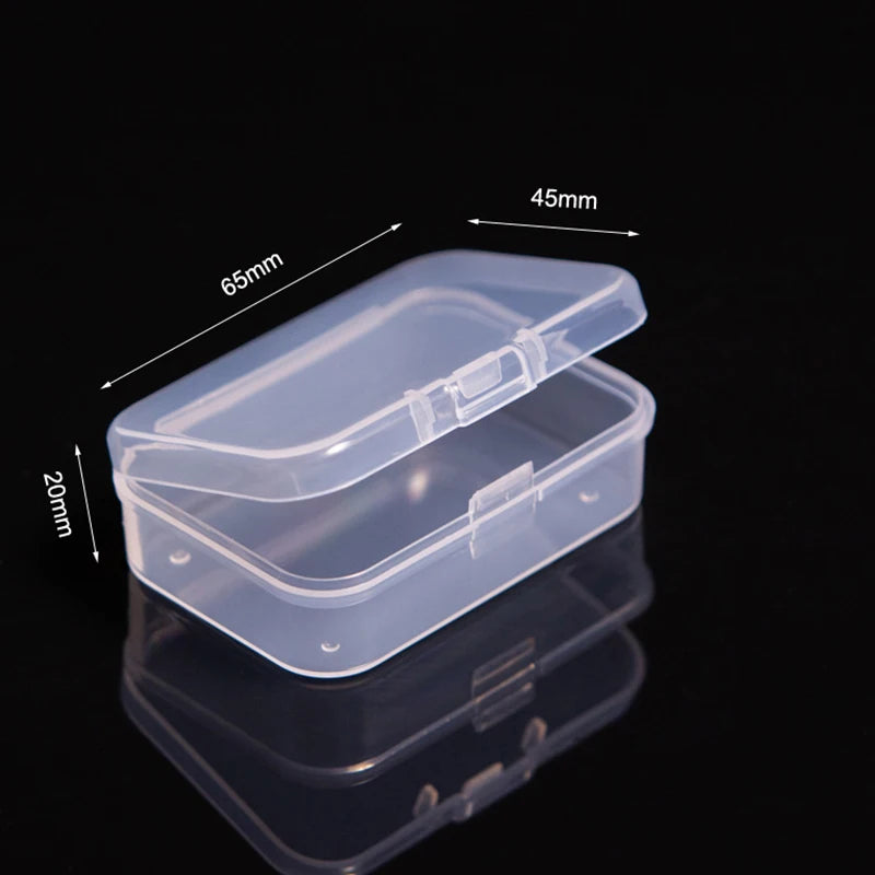 Mini Rectangular Dustproof Plastic Jewelry Box