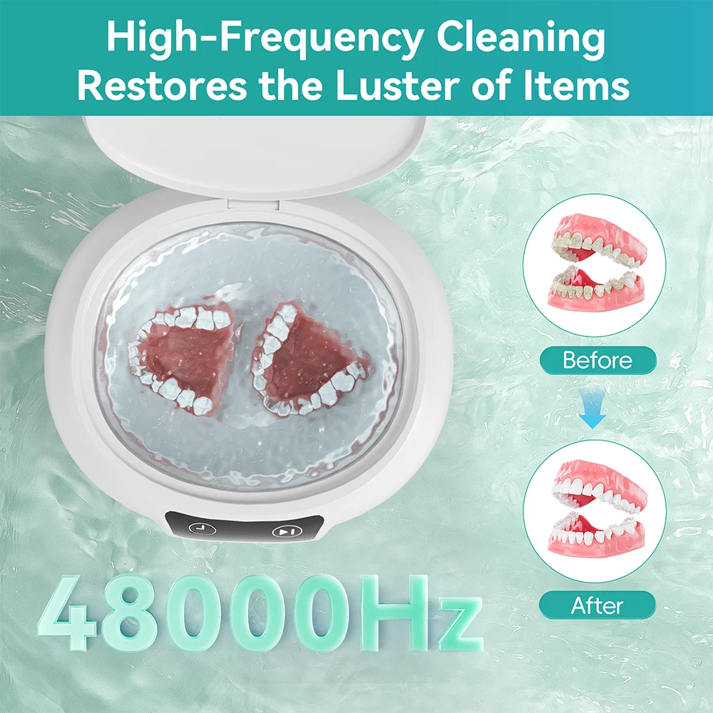 700ml large Ultrasonic Cleaner Bath Timer for Jewelry Parts Glasses Manicure Stones Cutters Dental Razor Brush Ultrasound Sonic