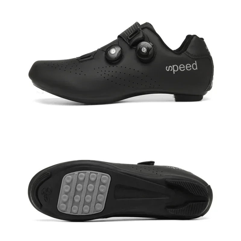 Giày Đạp Xe Nam Siêu Nhẹ Khóa Đôi Phát Sáng MTB