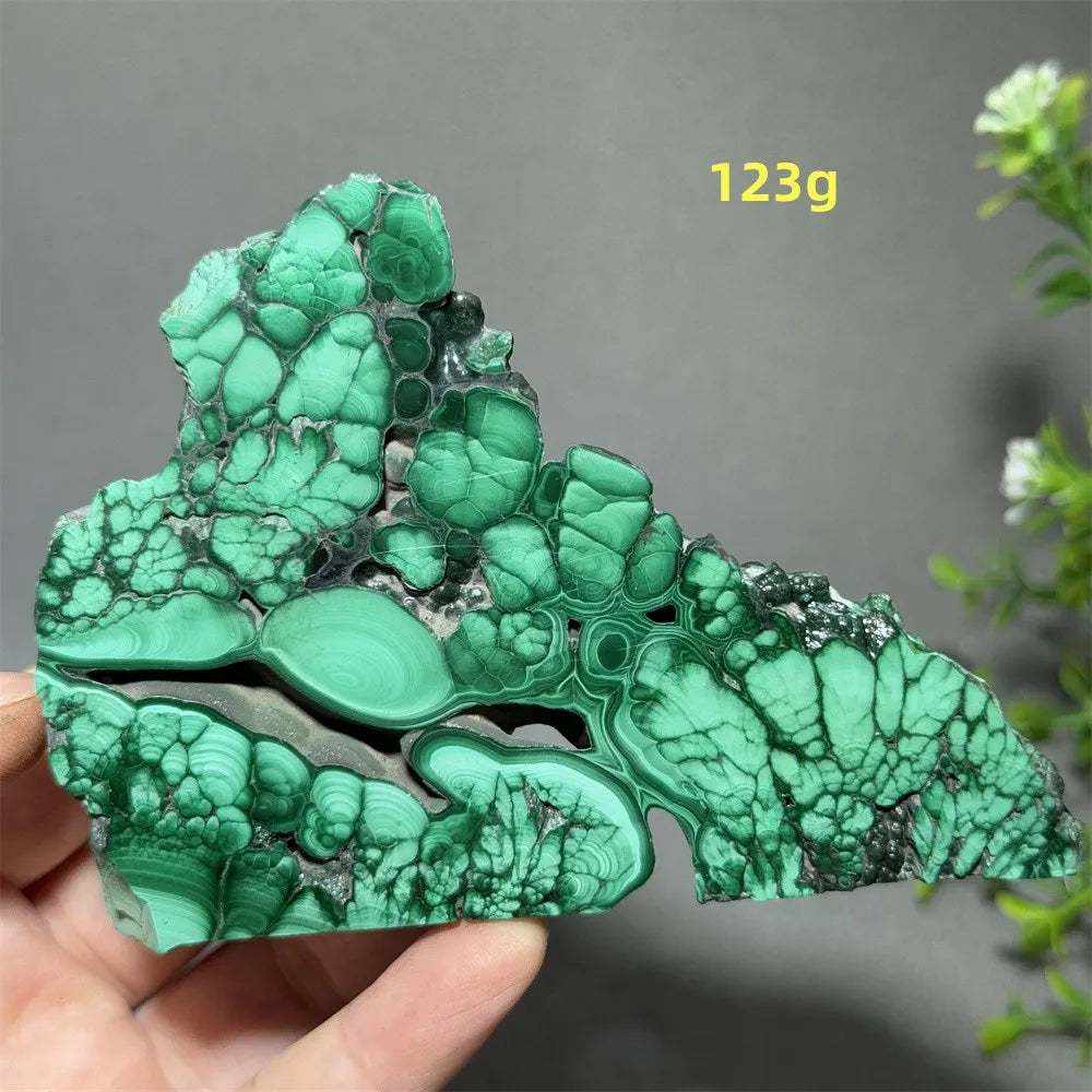 Thiên Nhiên Đá Malachite Sống Thiền Trang Trí 50cm - Daisan Mart