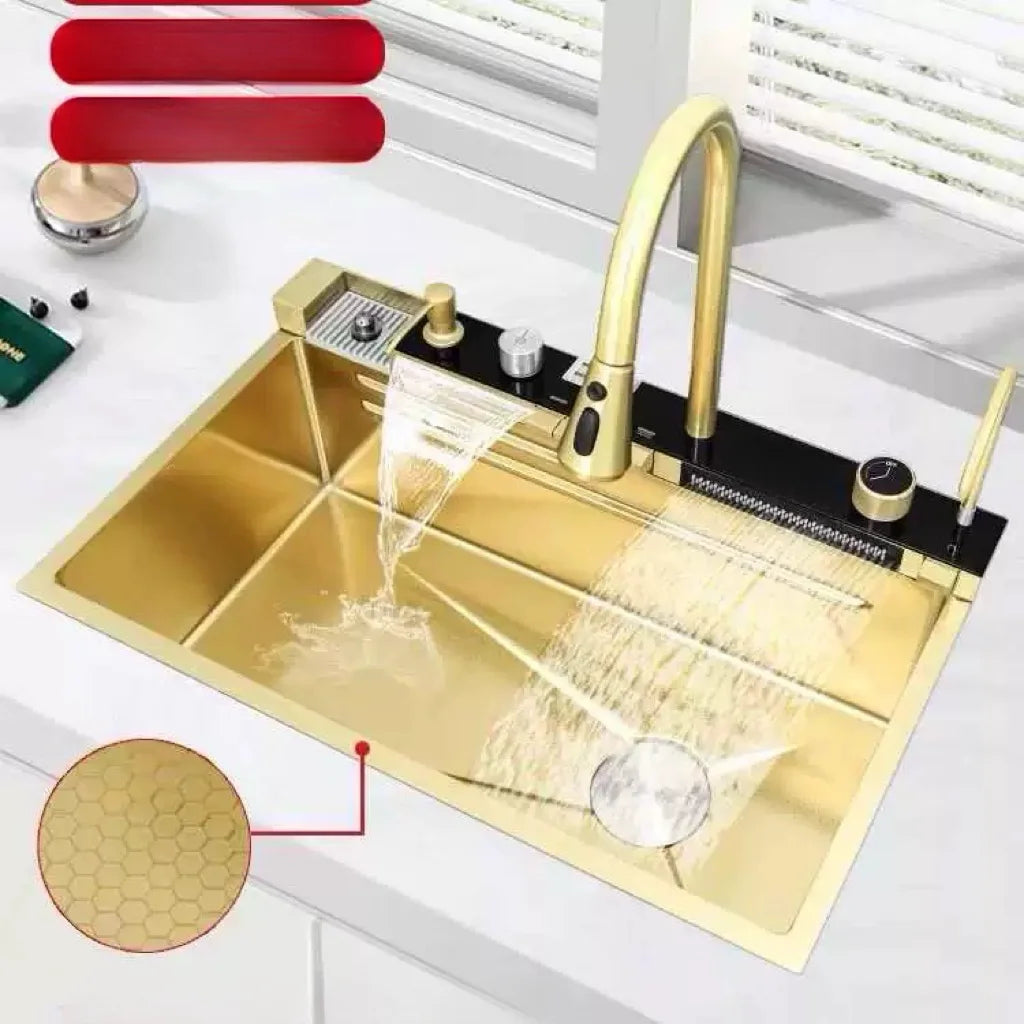 304 Multi-Function Sink with LED Light &amp; Digital Display