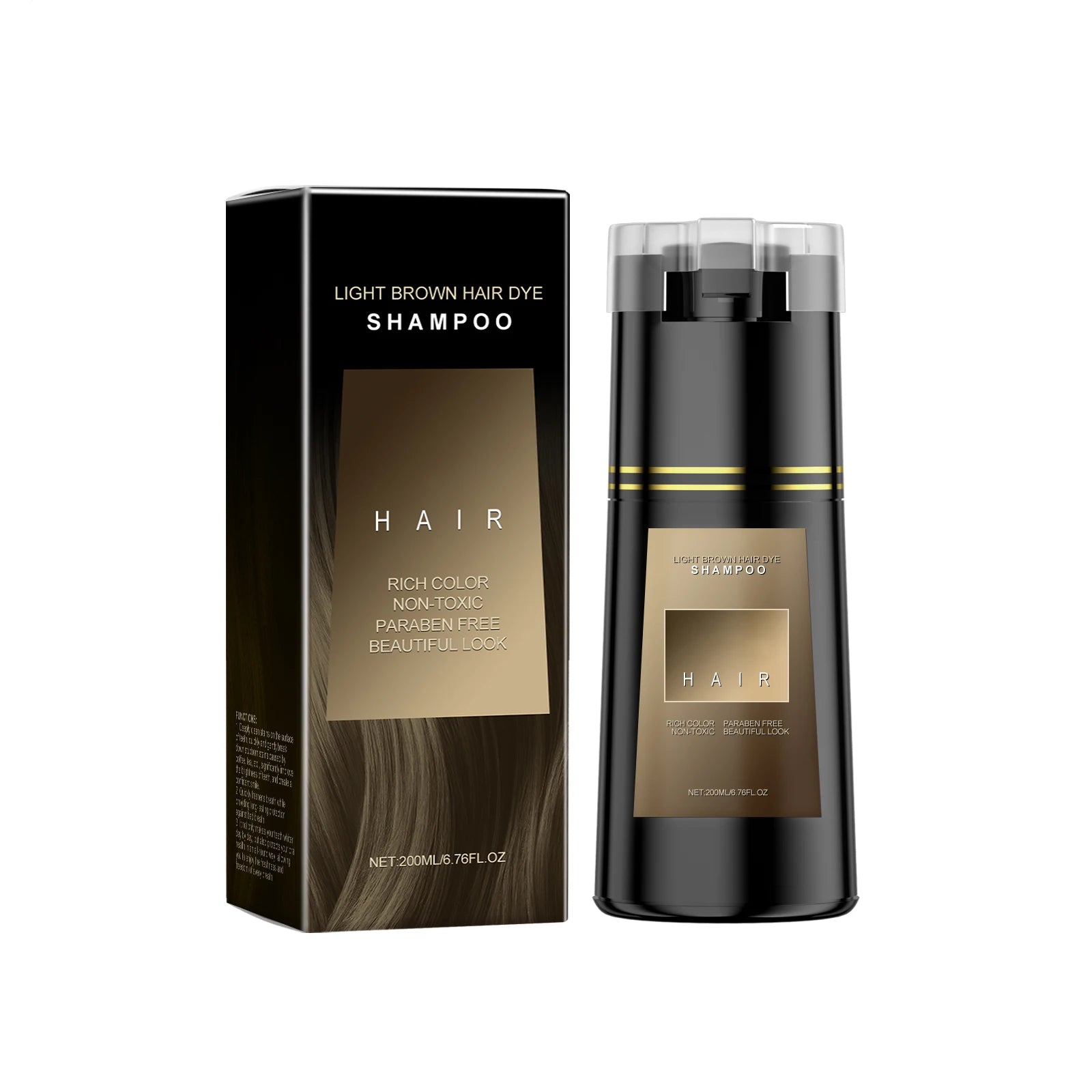 Dầu Gội Nhuộm Tóc Tự Nhiên Dưỡng Mượt Không Kích Ứng