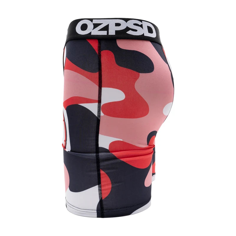 5 Pieces Men's Summer Boxer Underwear Breathable Printed