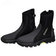 Adult 5MM High Top Hard Sole Diving Boots for Snorkeling Beach Outdoor