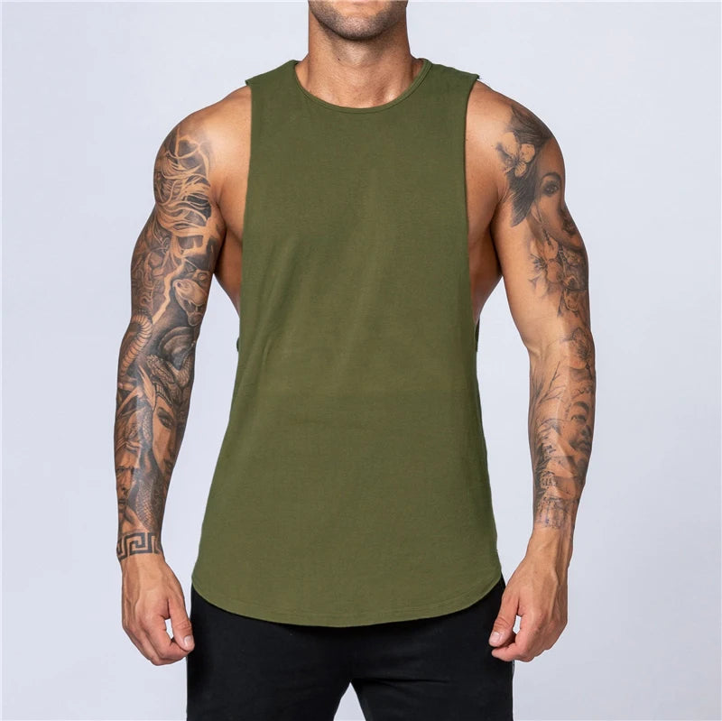 Áo Tank Nam Tập Gym Mùa Hè Thoáng Khí Cotton - Daisan Mart