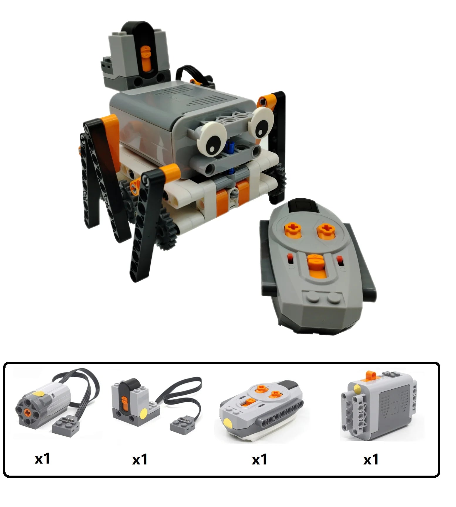 Technical Electric MOC Building Blocks 6-Leg Walking Robot RC Omnidirectional Robot Model DIY  bricks blocks Toy for kids - Daisan Mart