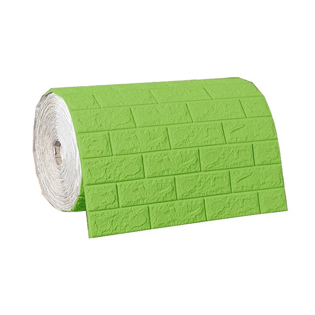 3D waterproof self-adhesive brick-like wall panels